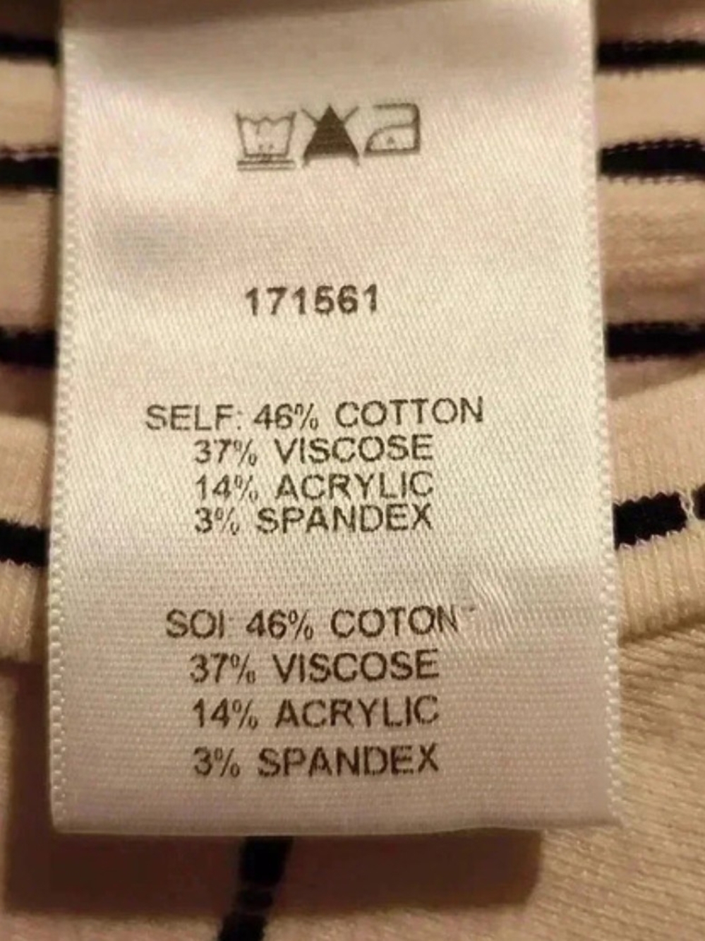 Anthropologie Dolan Left Coast Striped Stretch Top XS - Picture 5 of 5